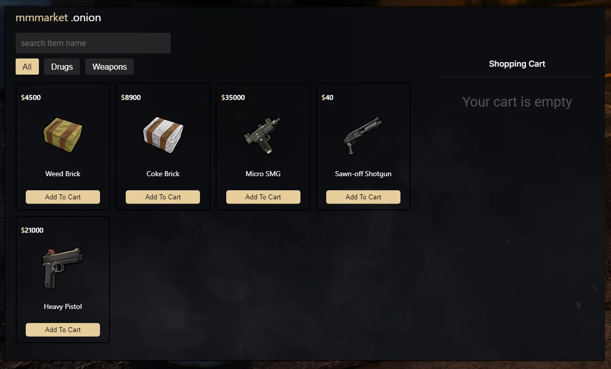 HTN - Blackmarket Mod for FiveM™ - QBCore Package